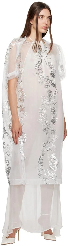 Jimmy Choo White Saeda 100 Pumps 5