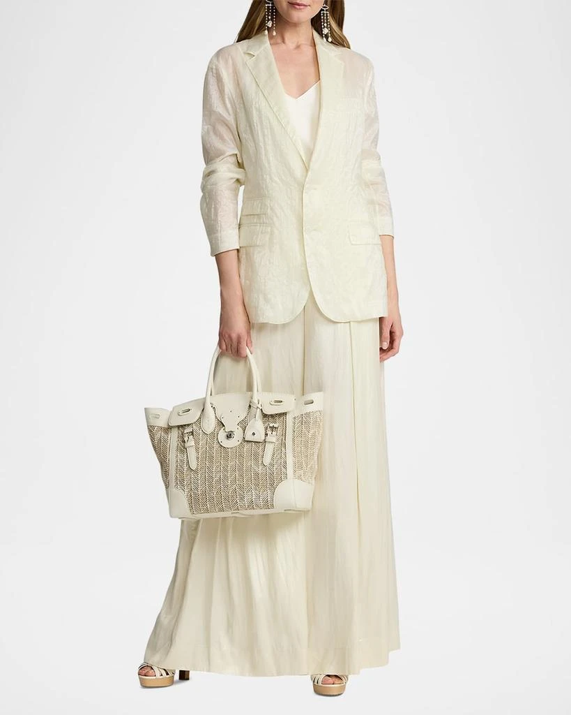 Ralph Lauren Lori Crinkle Double Organdy Single-Breasted Jacket 2