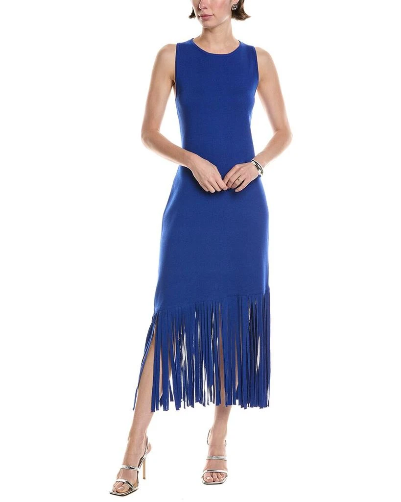 navy blue dress for baby girl Anne Klein Women's Asymmetric-Neck Elbow-Sleeve Dress main image 1