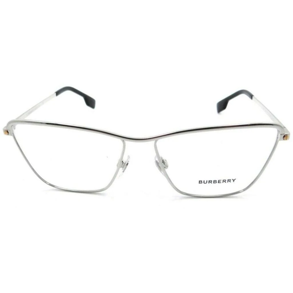 BURBERRY Burberry Women's Eyeglasses - Silver Metal Cat Eye Frame | BURBERRY 0BE1343 1303 2