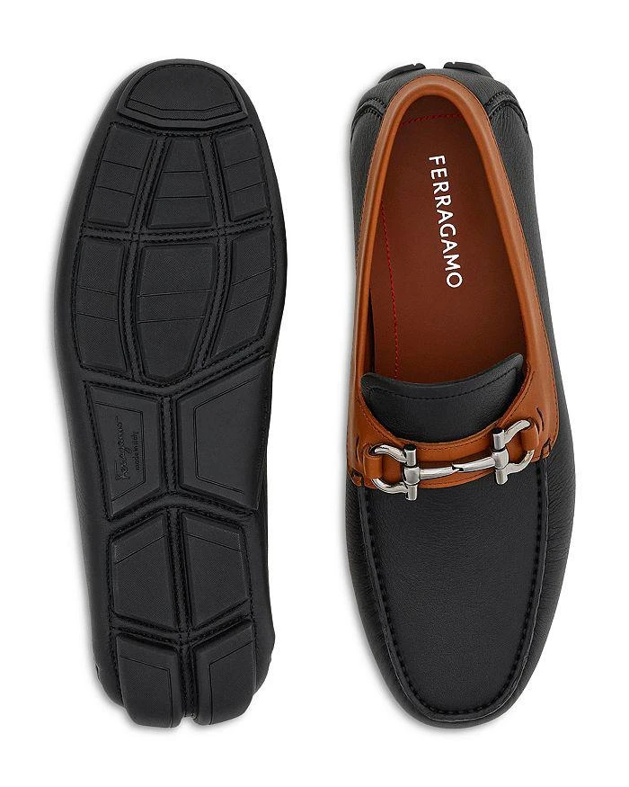 Salvatore Ferragamo Men's Gancini Leather Drivers 3
