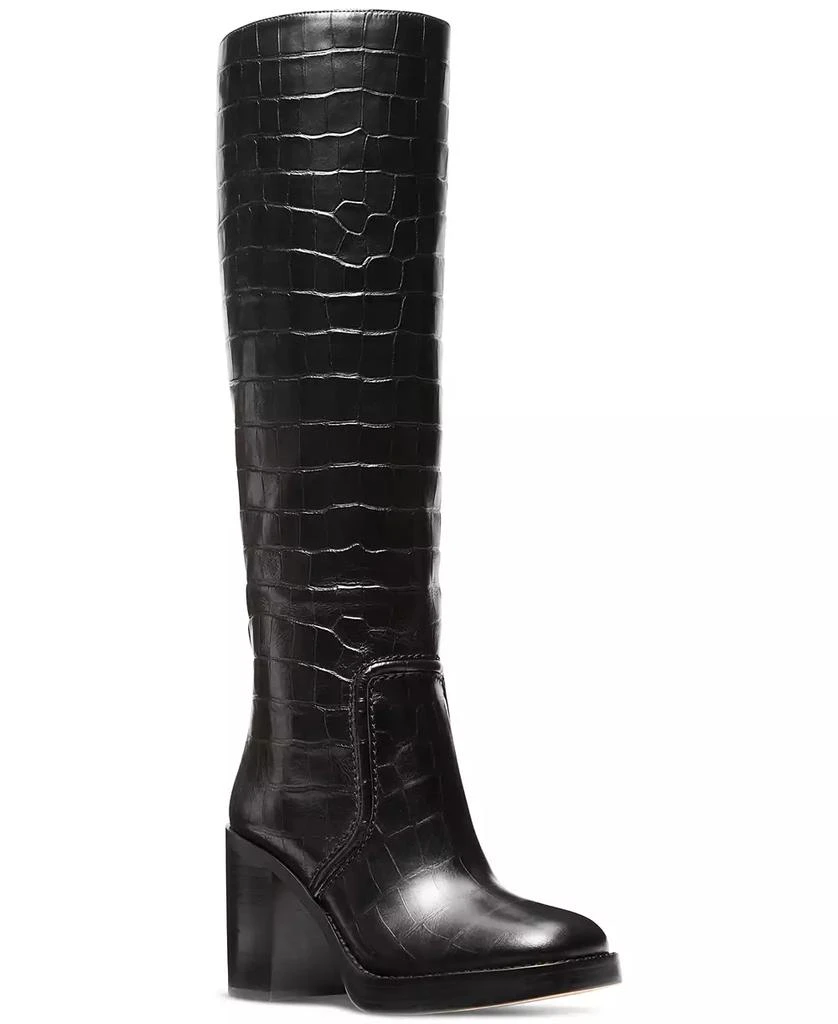 Michael Kors Women's Hayden Croc-Embossed Boots 1