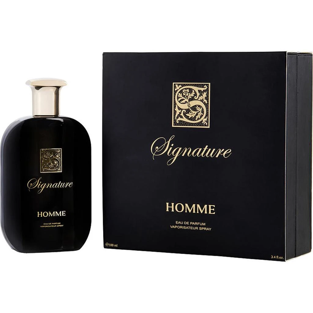 Signature Black Eau De Parfum Spray for Men - 3.3 oz 1