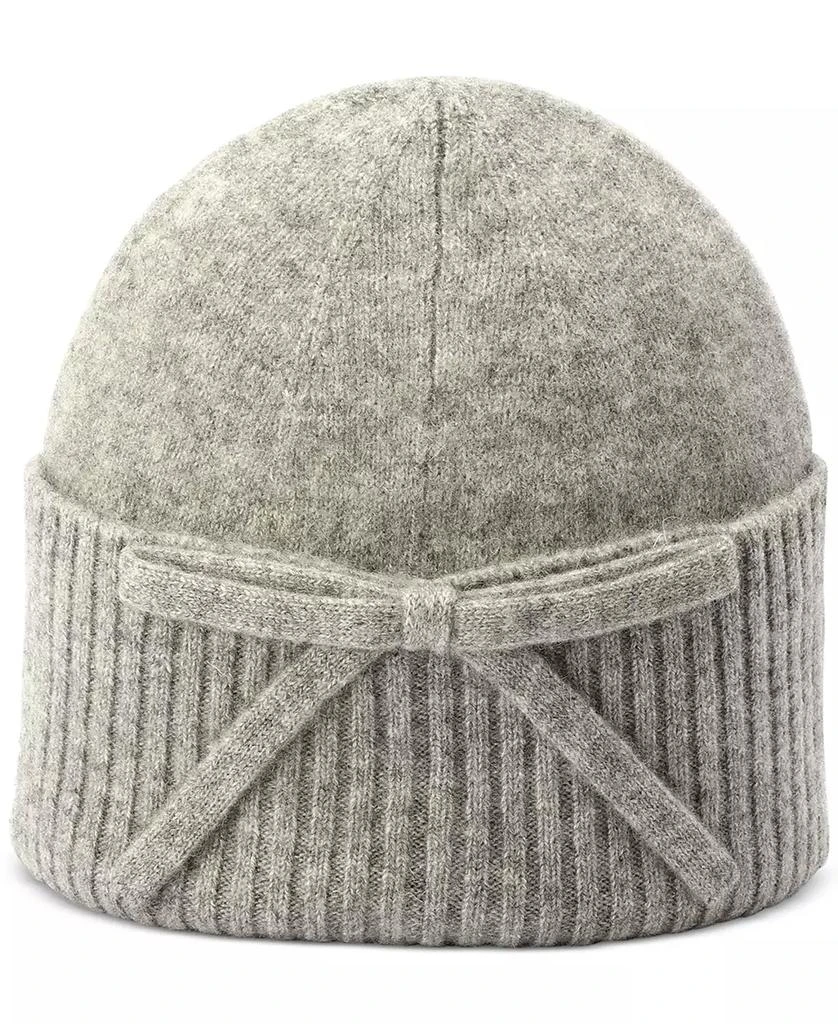Kate Spade Women
s Bow Ribbed-Cuff Knit Beanie