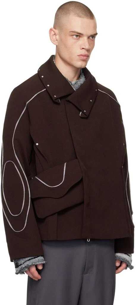 Kiko Kostadinov Burgundy Chalice Jacket 2