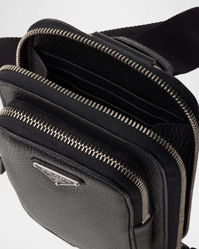 Prada Men's Vitello Daino Sling Bag 4
