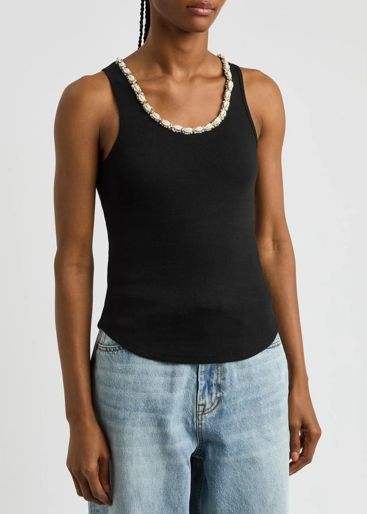 Zimmermann Illuminate embellished stretch-cotton tank 2