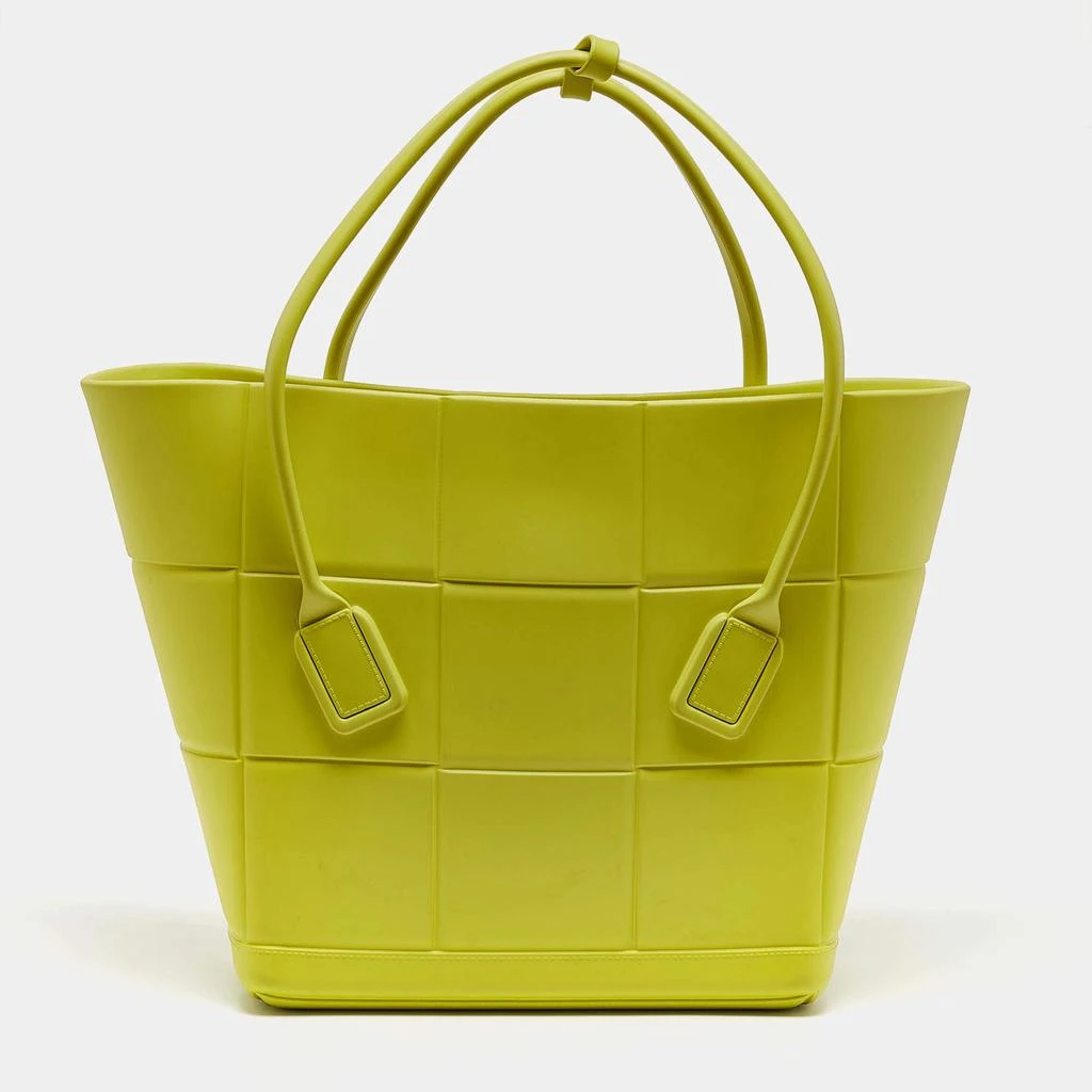 Bottega Veneta Bottega Veneta Yellow Rubber Large Arco Tote 1
