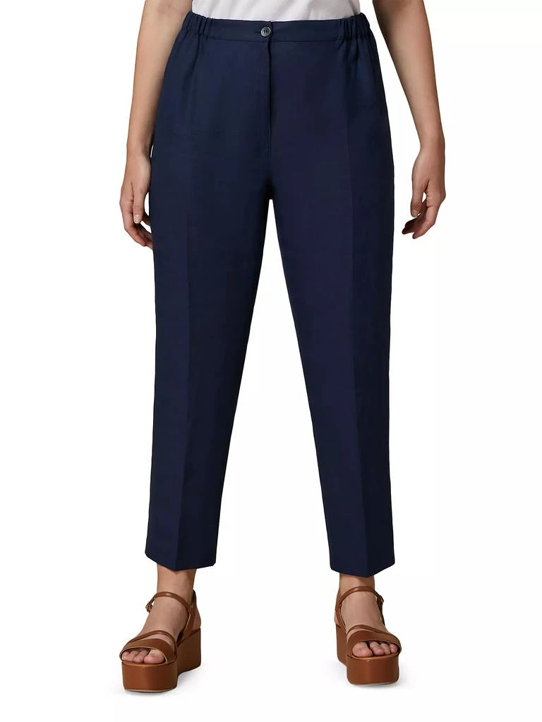 Marina Rinaldi Plus Size Respiro Linen Tapered Pants 3