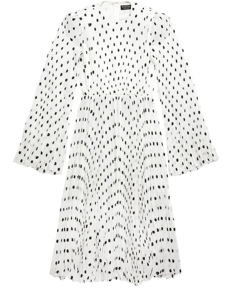 Balenciaga Hand drawn polka dot pleated dress 2