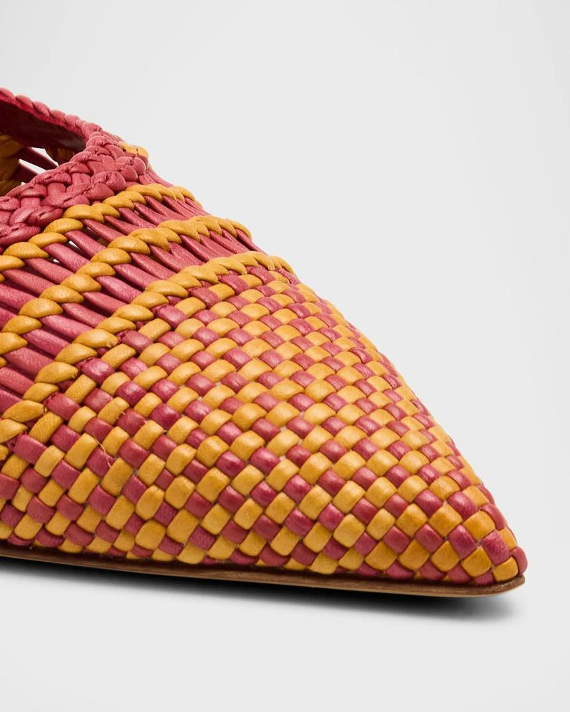 Gabriela Hearst Aurora Woven Leather Ballerina Flats 3