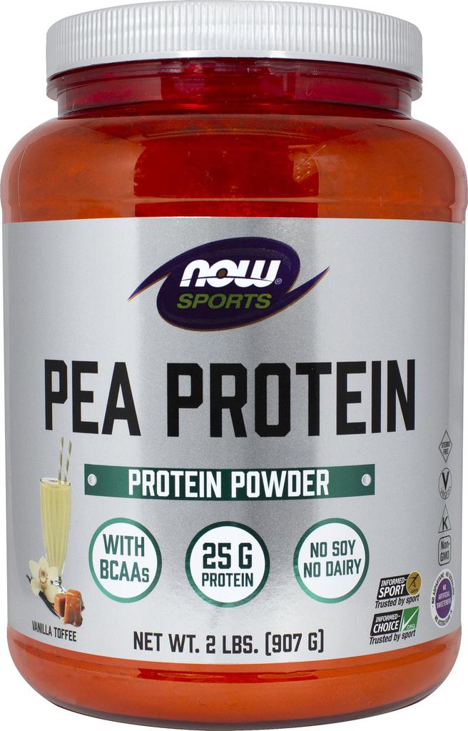 Now Foods Pea Protein Vanilla Toffee 2 lbs Powder