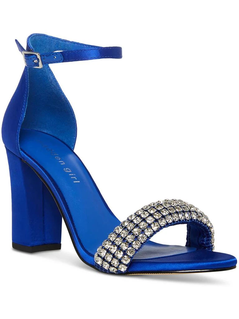 Madden Girl Bella Womens Satin Rhinestone Heels 1