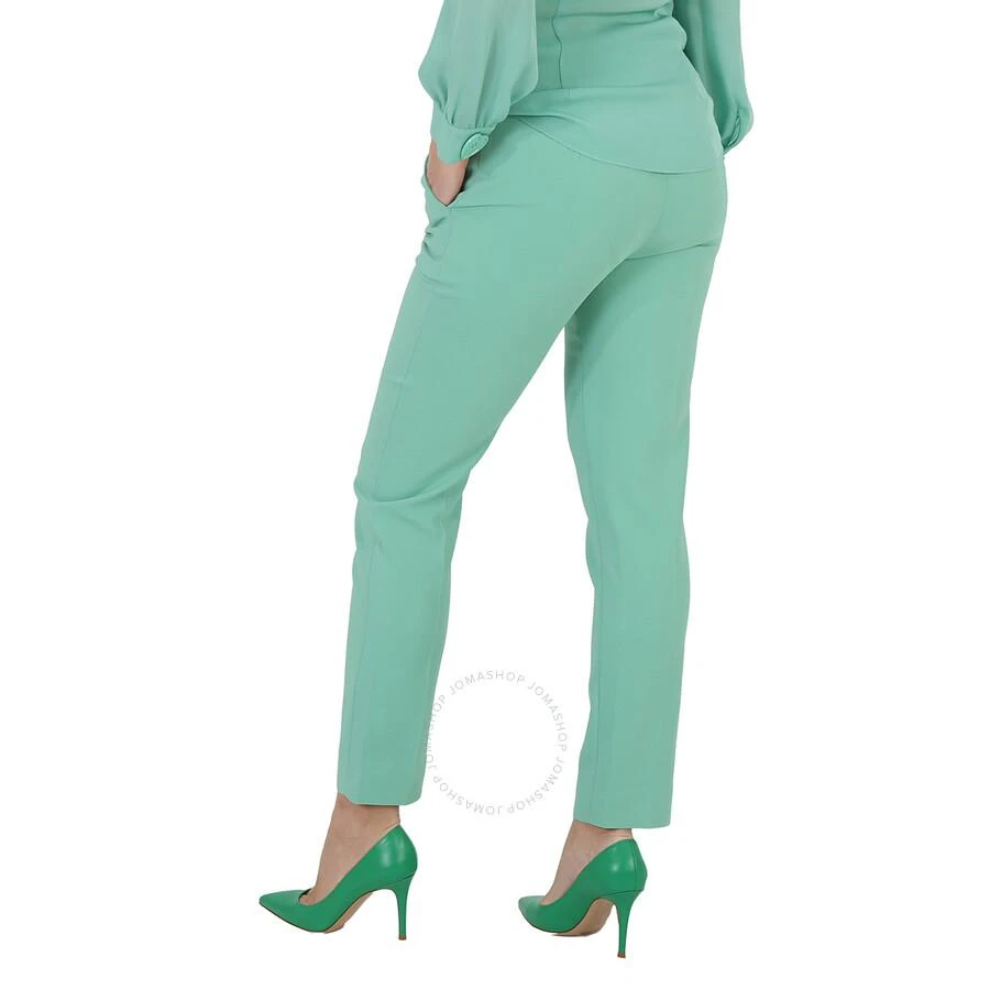 Moschino Ladies Light Green Heart-Button Tailored Trousers 3