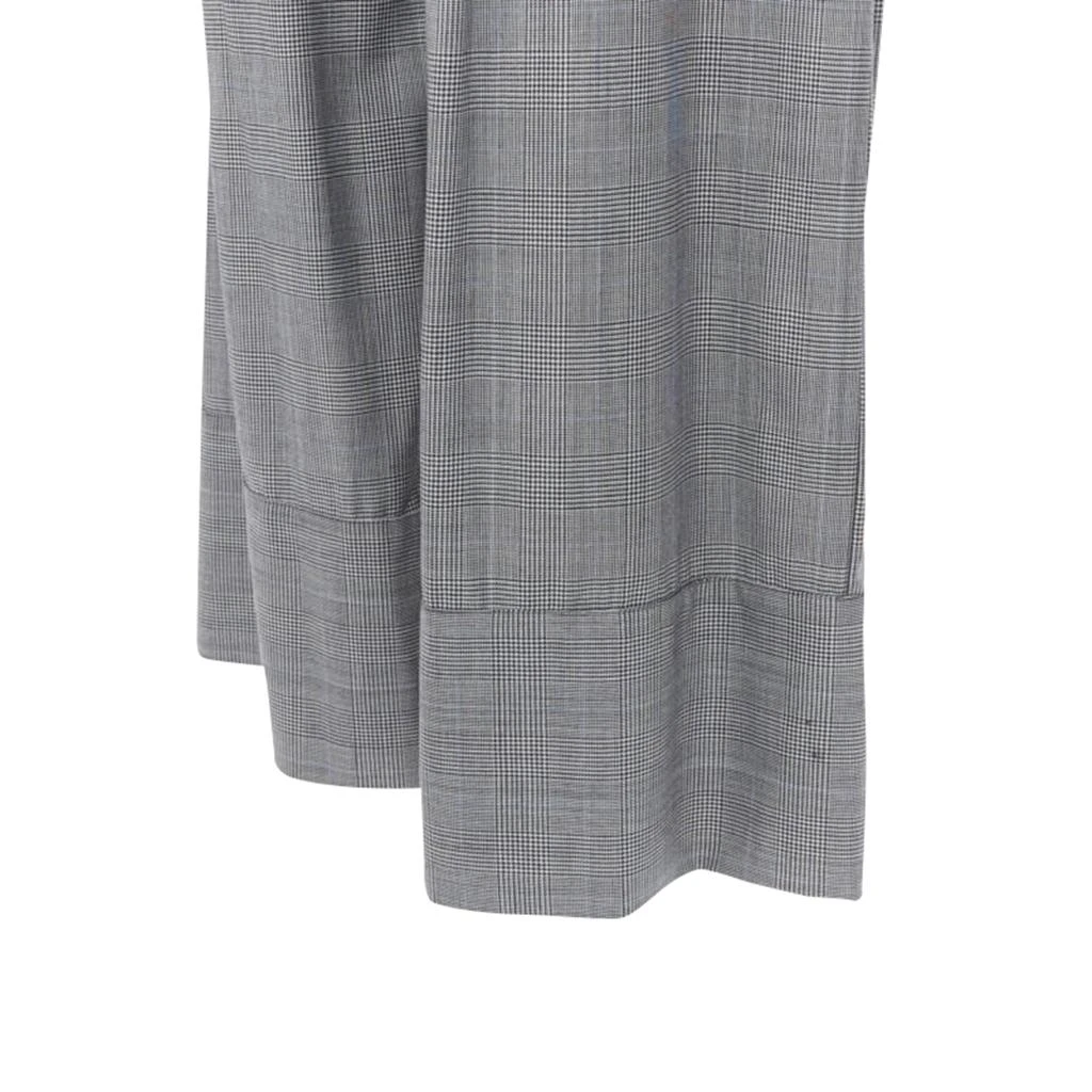 MICHAEL LO SORDO wool herringbone check wide cuff wide pants 2