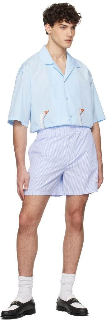 Moschino Blue Goose Cotton Poplin Shirt 4