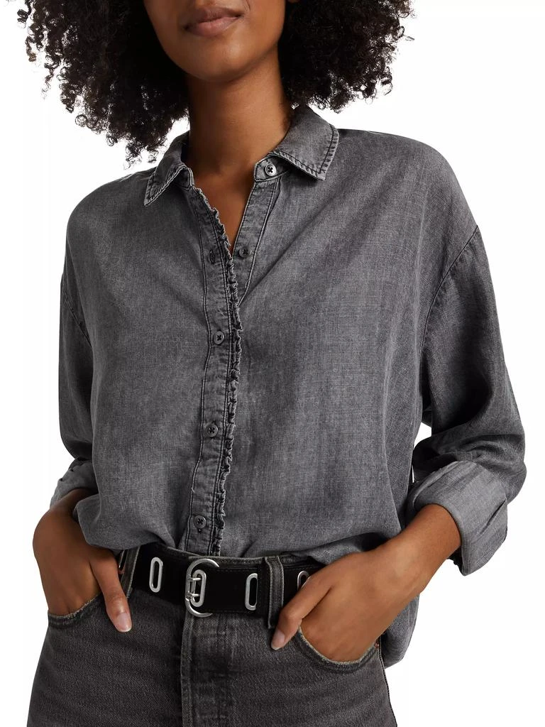 Splendid Lia Ruffled Button-Up Shirt 6