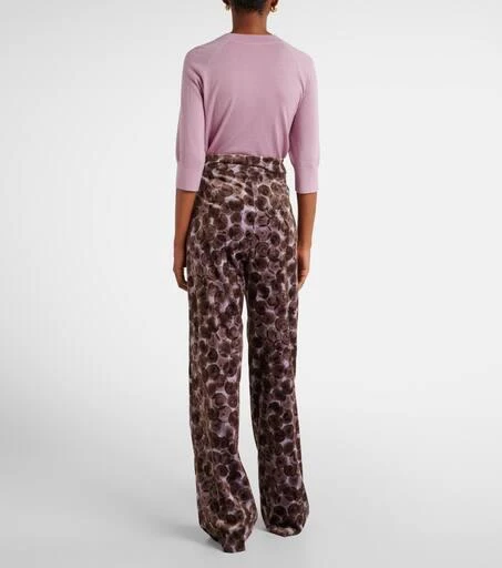 Dries Van Noten Pantera cotton-blend straight pants 3