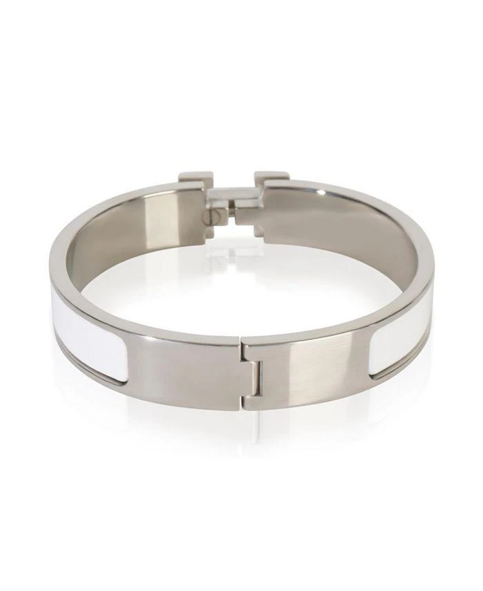 Pre-Owned HERMÈS Clic H in Blanc Palladium Plated Bracelet 2