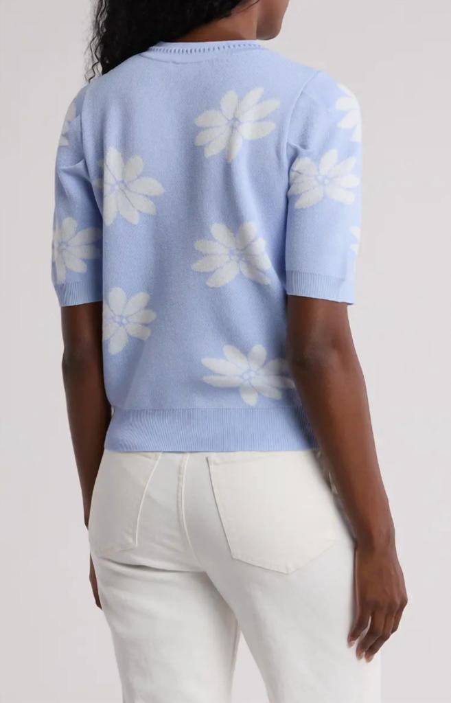 Nanette Lepore Nanette Lepore - Floral Rhinestone Sweater
