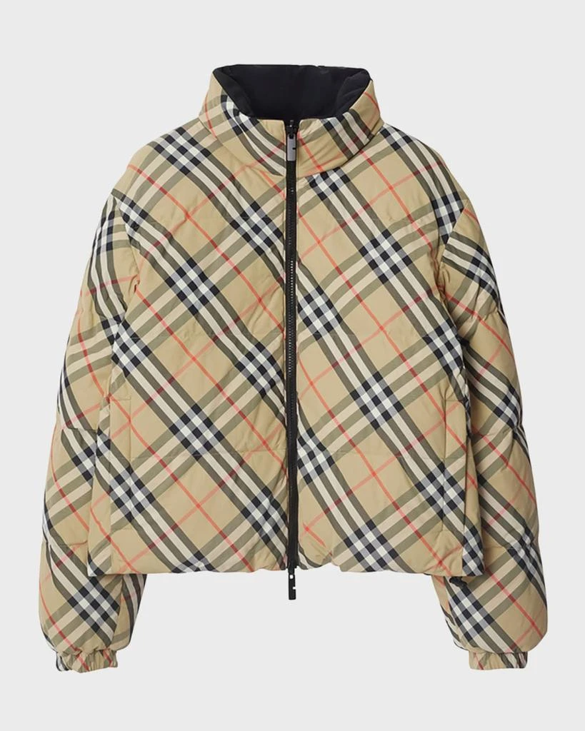 Burberry Reversible Check Short Puffer Jacket 1