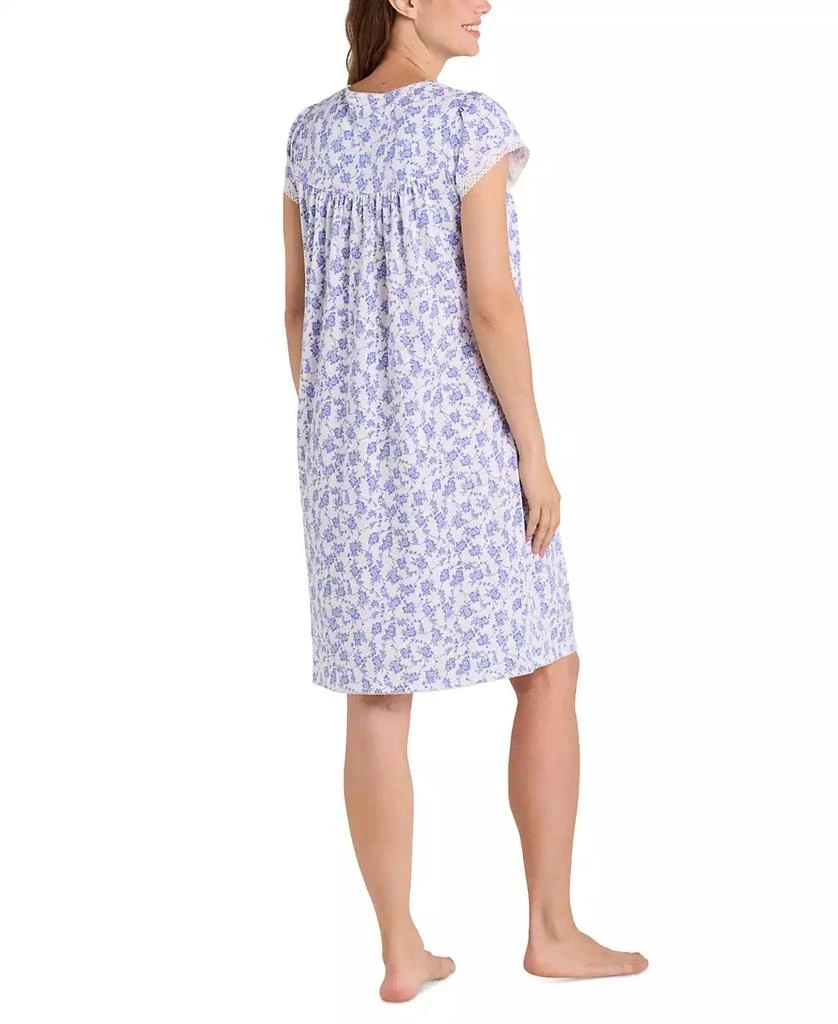 Miss Elaine Women's Diamond-Yoke Lace-Trim Nightgown 2