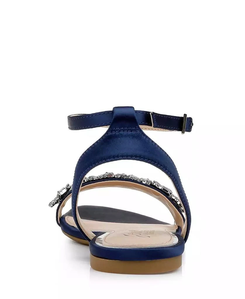 Badgley Mischka Women's Ohara Embellished Evening Flat Sandals 3