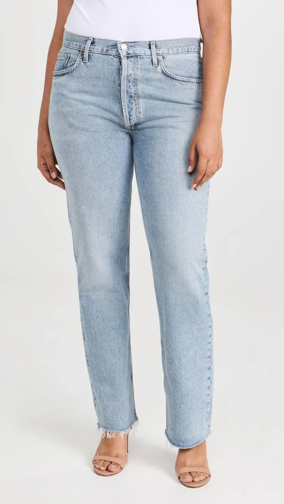 AGOLDE Lana Mid Rise Straight Jeans 8