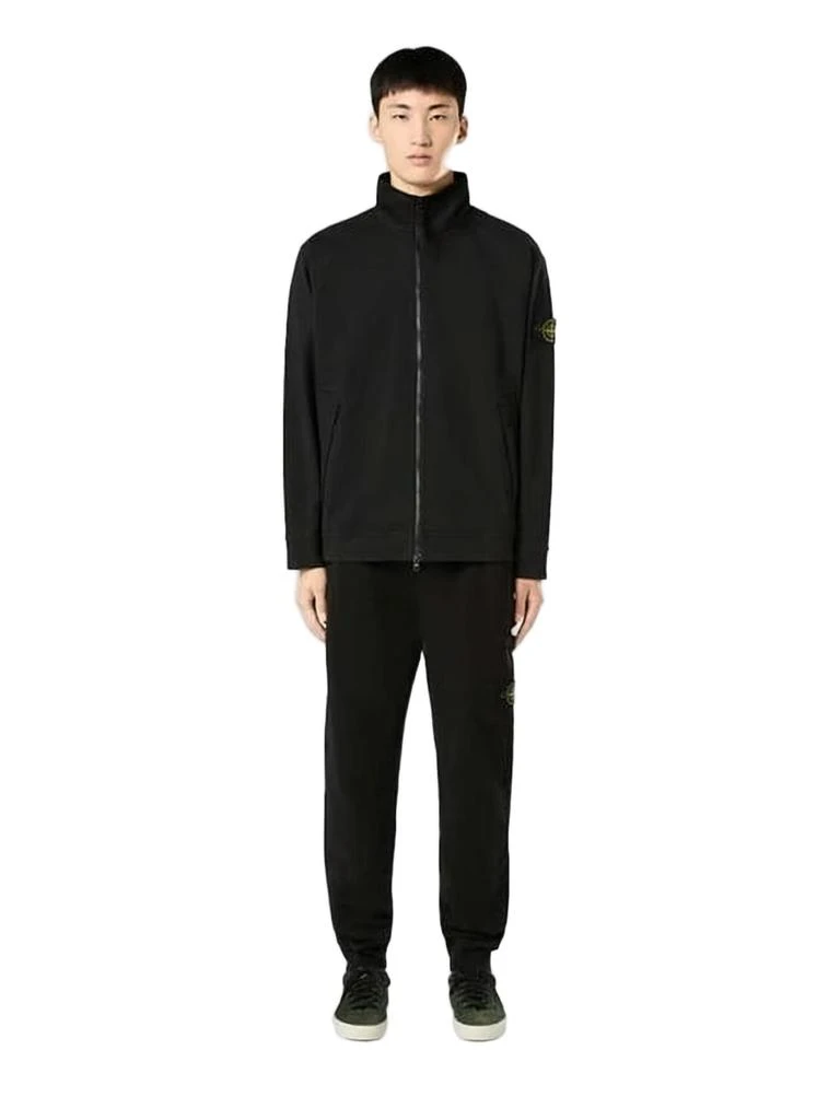 Stone Island Relaxed-Fit Cotton Jogger Pants with Logo Emblem 2
