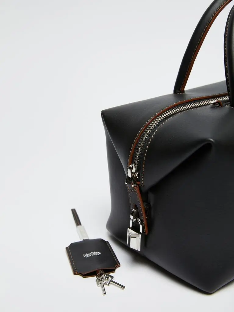 Max Mara Shiny leather satchel bag 4
