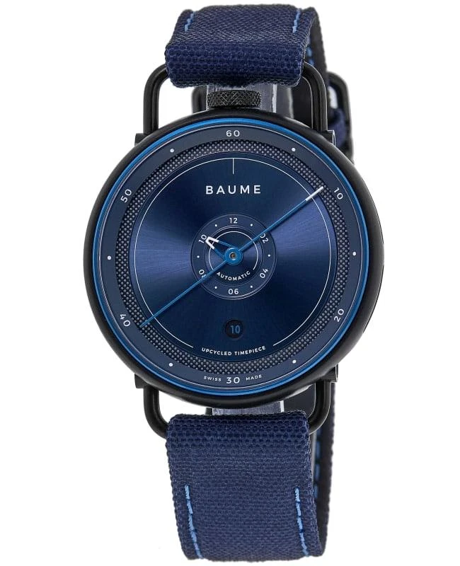 Baume & Mercier Baume & Mercier Baume Blue Dial Fabric Strap Men's Watch 10680 1