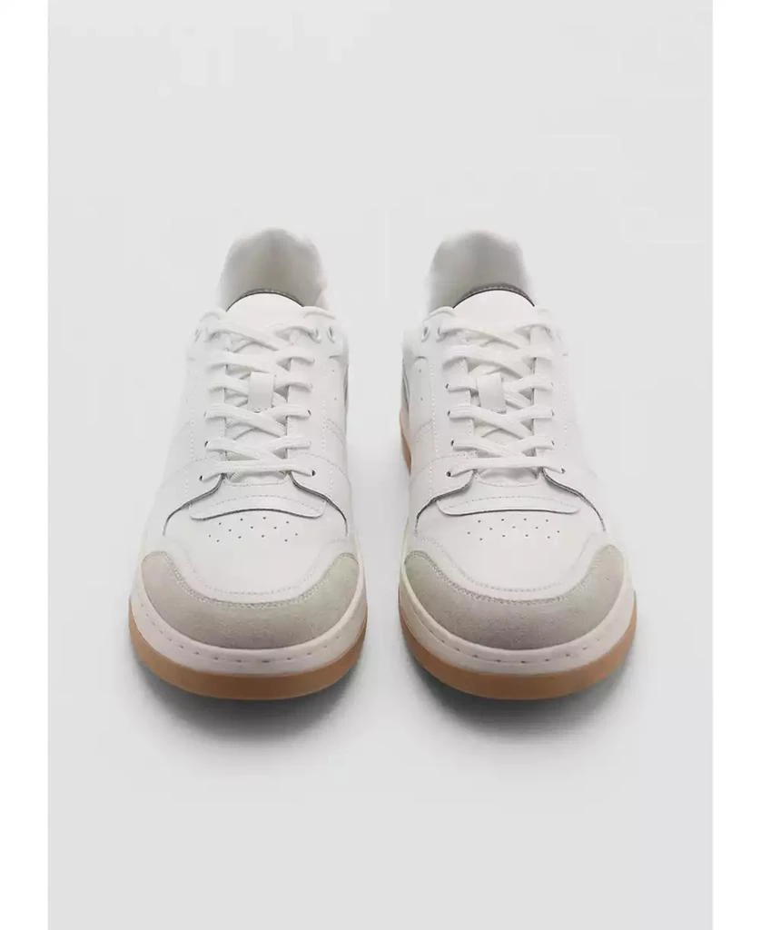 Mango Men's Leather Mixed Sneakers 4