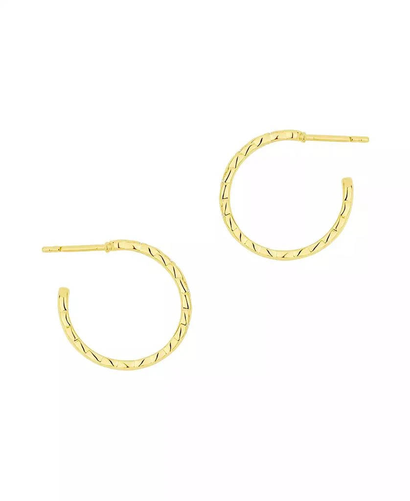 And Now This Cubic Zirconia C Hoop Earring 2