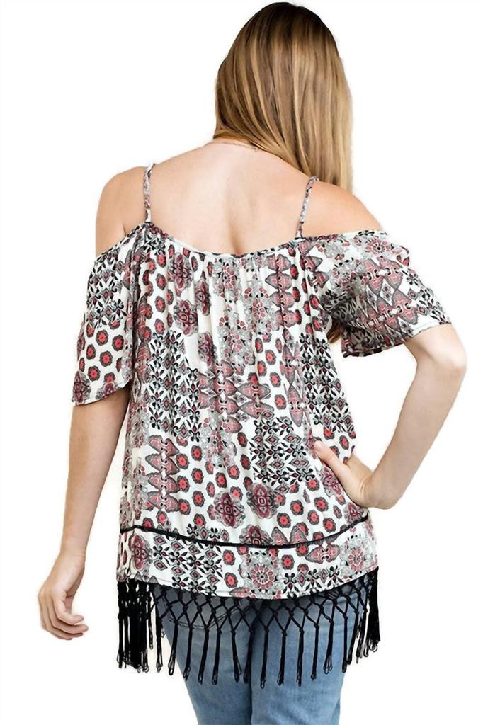 Kori Kori - Off The Shoulder Fringe Top