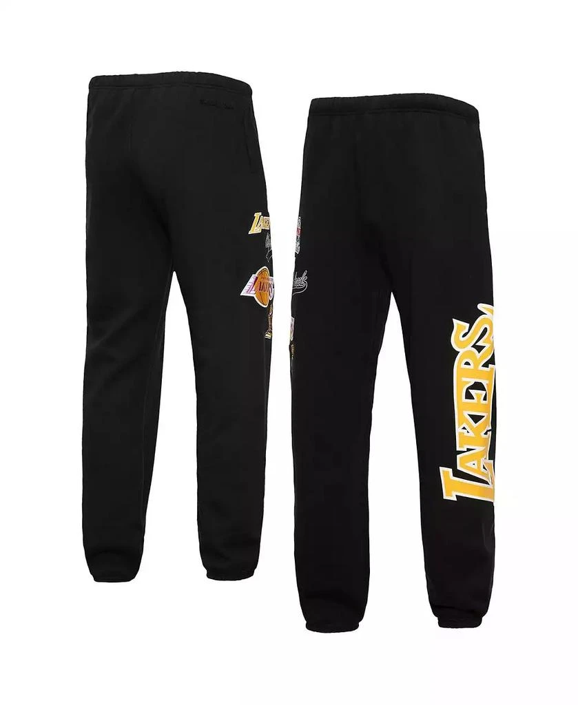 Mitchell & Ness Men's Black Los Angeles Lakers Champs City Fleece Jogger Pants 1