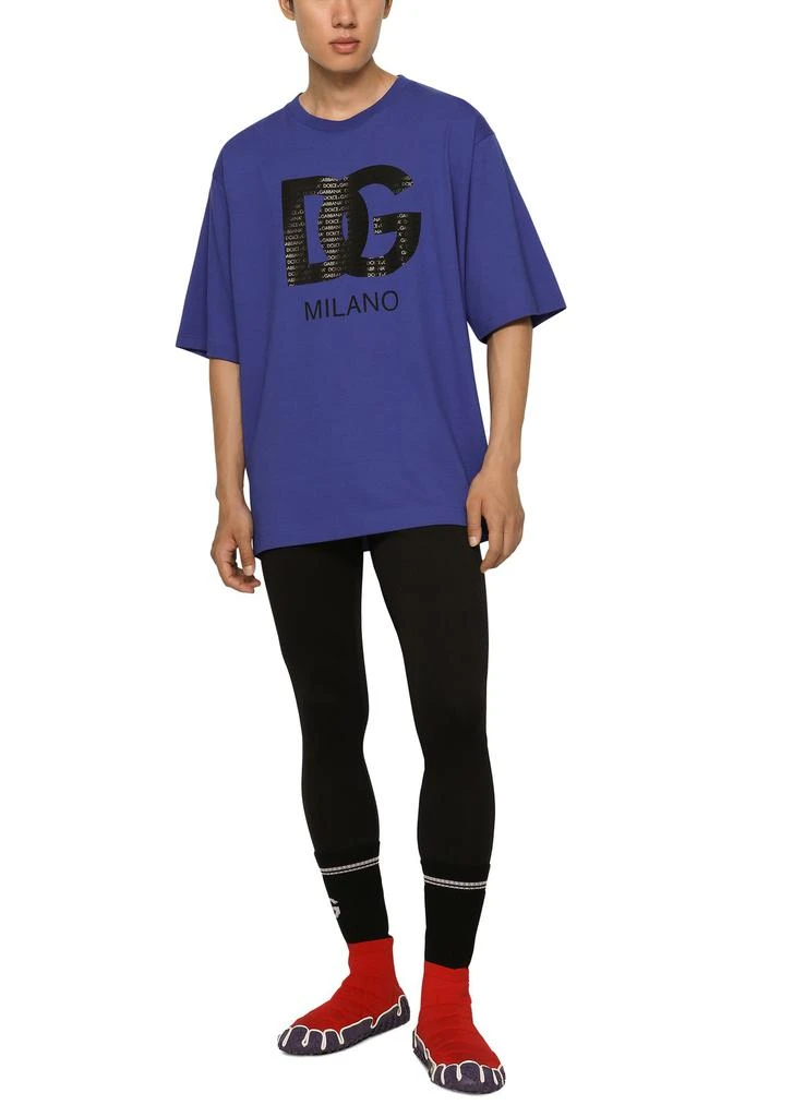 Dolce & Gabbana Cotton T-shirt with DG Milano print 5