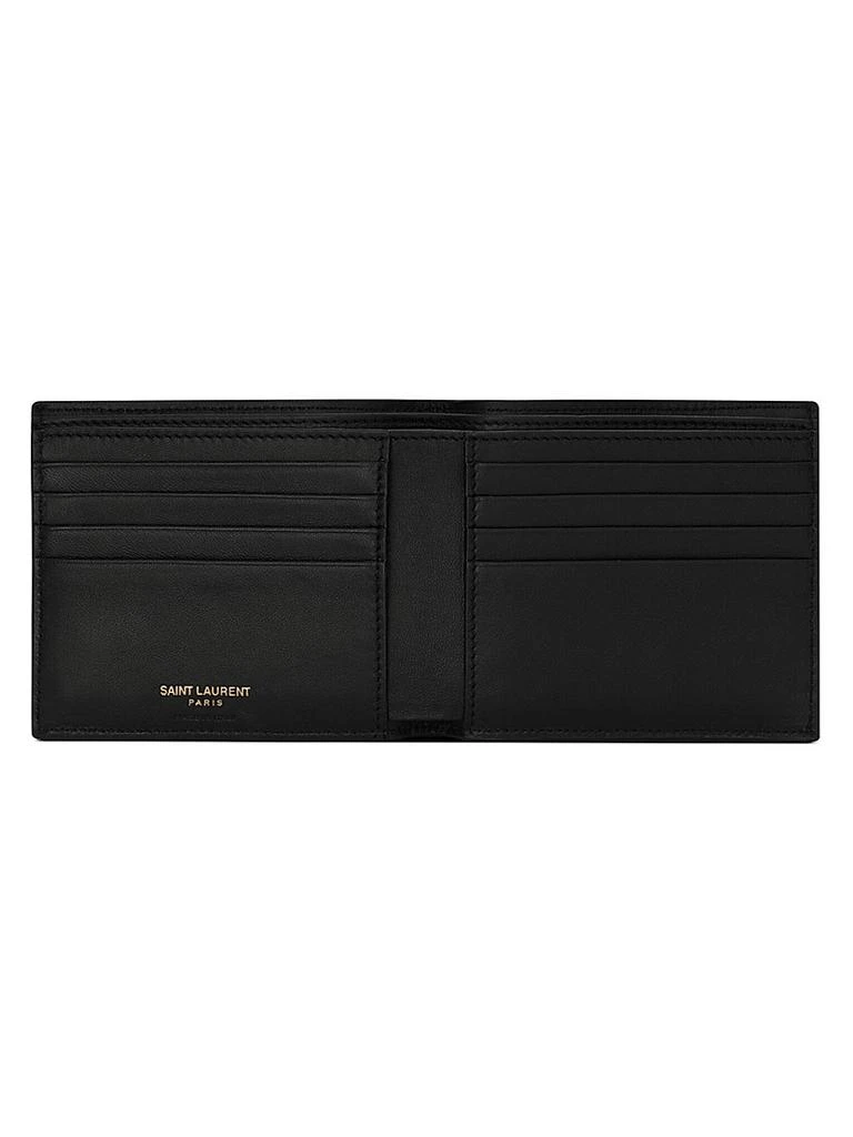 Yves Saint Laurent Crocodile-Embossed Leather Wallet 4