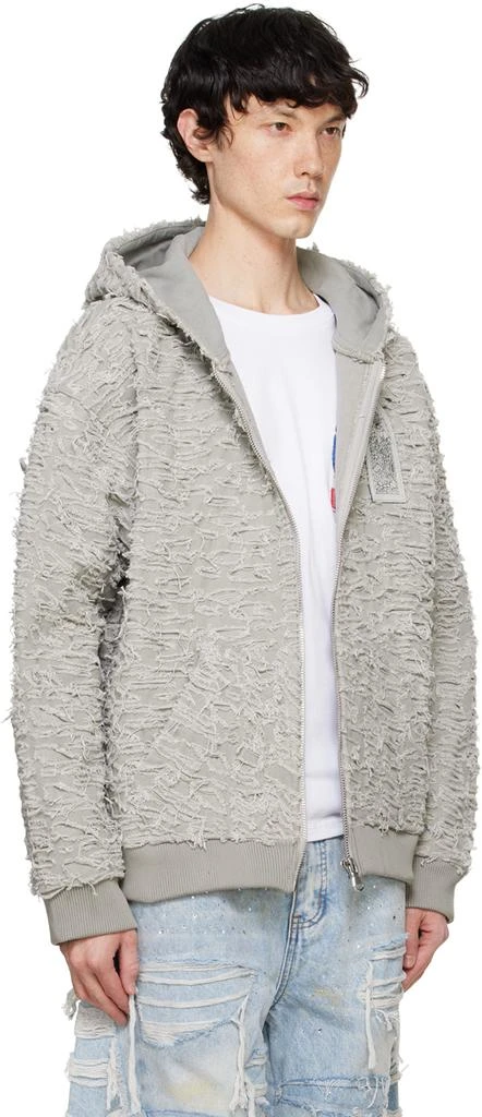 Who Decides War Gray Husk Zip-Up Hoodie 2