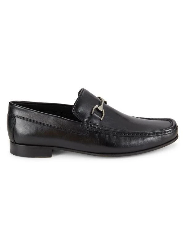 Donald J Pliner Leather Bit Loafers 1