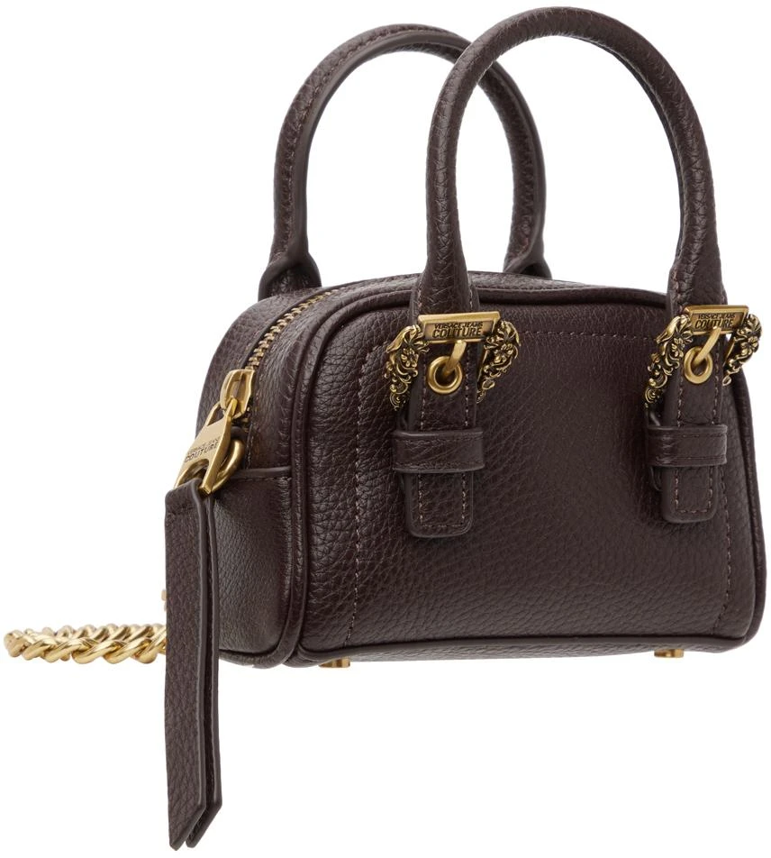 Versace Brown Curb Chain Top Handle Bag 2