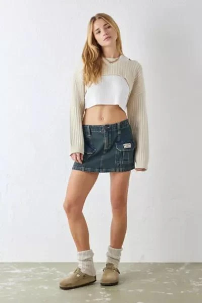 BDG BDG Tinted Denim Y2K Cargo Mini Skirt 3