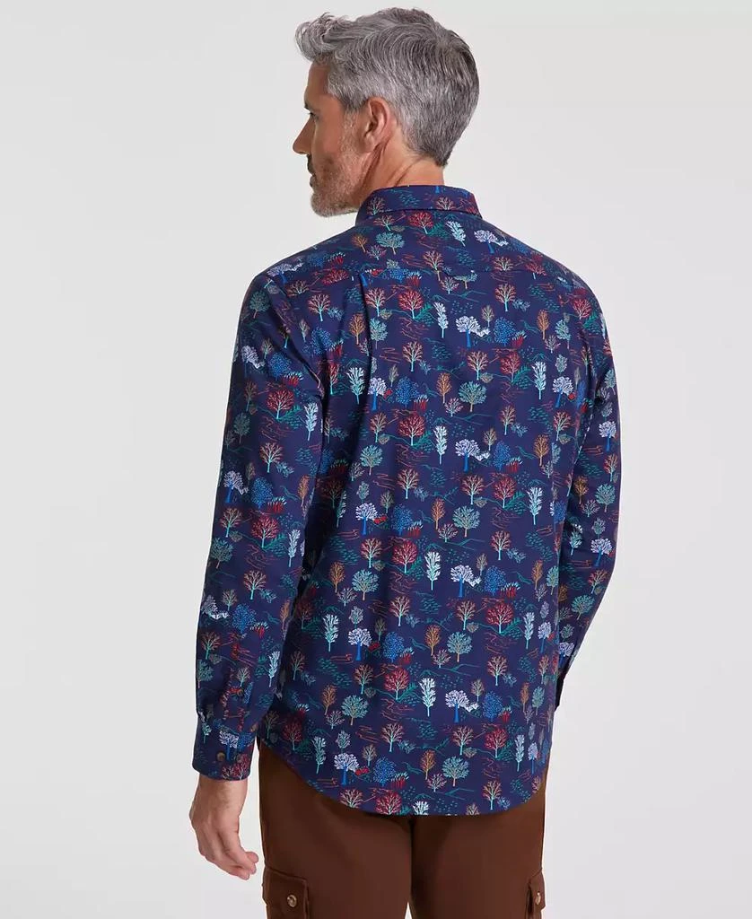 Club Room Men's Tree-Pattern Cotton Shirt, Created for Macy's 4