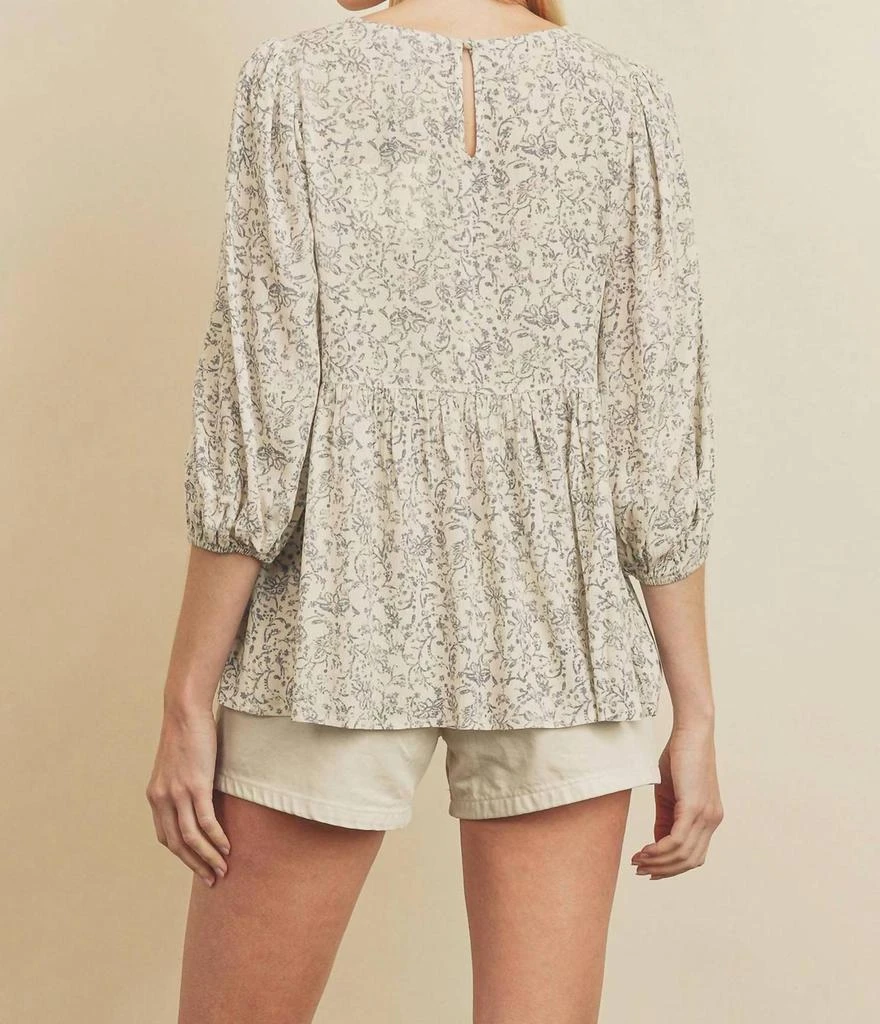 Dress Forum Dress Forum - Floral Rayon Peplum Top 3