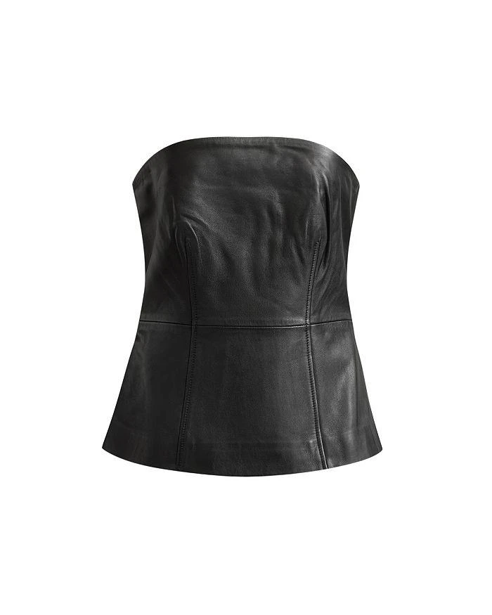 ALL SAINTS Imago Leather Bodice Top 6