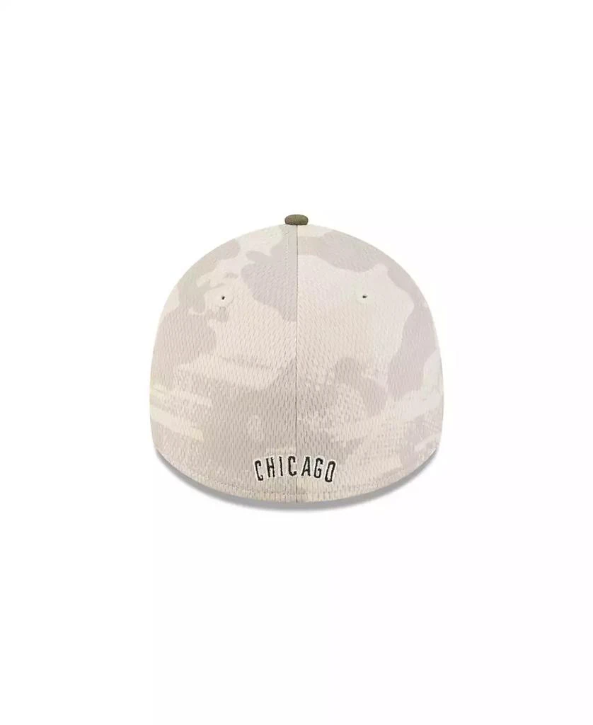 New Era Men's Light Beige/Olive Chicago Cubs 2025 Armed Forces Day 39THIRTY Flex Hat 5