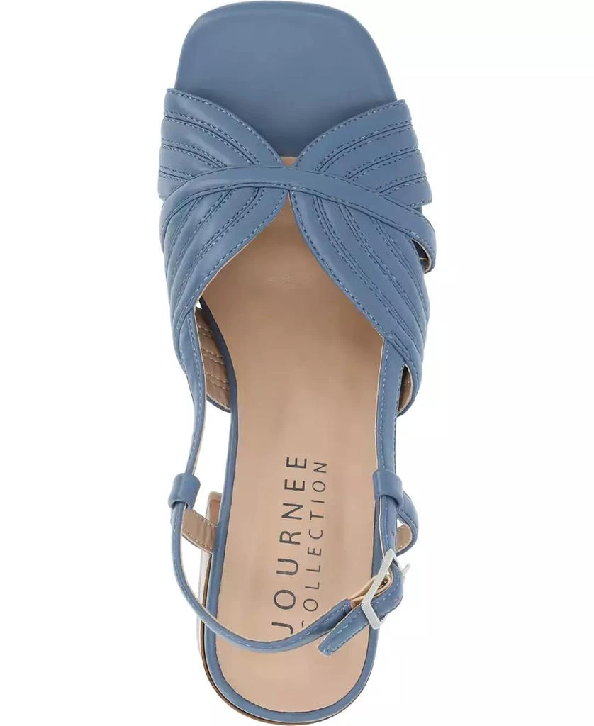 Journee Collection Women's Kirsi Square Toe Sandals 4