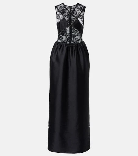 Floral lace-trimmed taffeta maxi dress  On Sale Now with Up to 60% Off |  Discover Exclusive Deals & Savings at BeyondStyle  Authentic Self Portrait  gowns|m|dresses|women|self-portrait|o|clothing|w|e|designers|n with  Limited-Time Discounts, Free Shipping,
