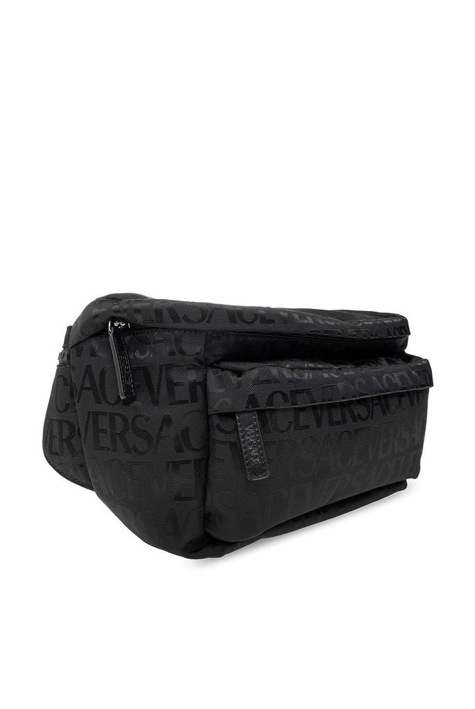 Versace Belt Fanny pack Black New top logo