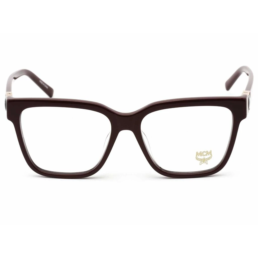 MCM MCM Unisex Eyeglasses - Burgundy Square Acetate Frame Clear Lens | MCM2727LB 601 2
