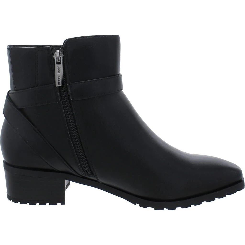 Anne Klein Charlton Womens Leather Ankle Booties 3